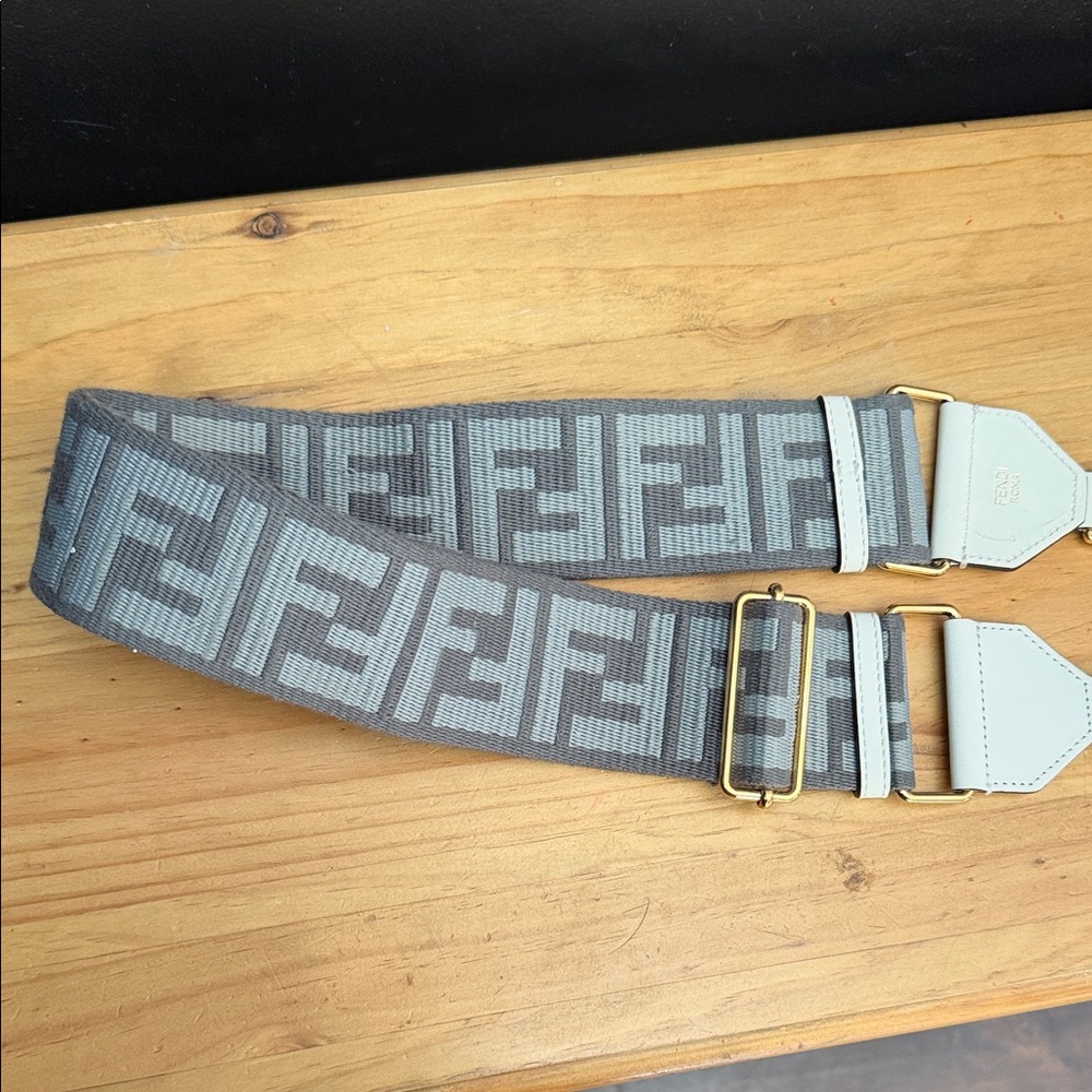 FENDI gray Bag Strap
